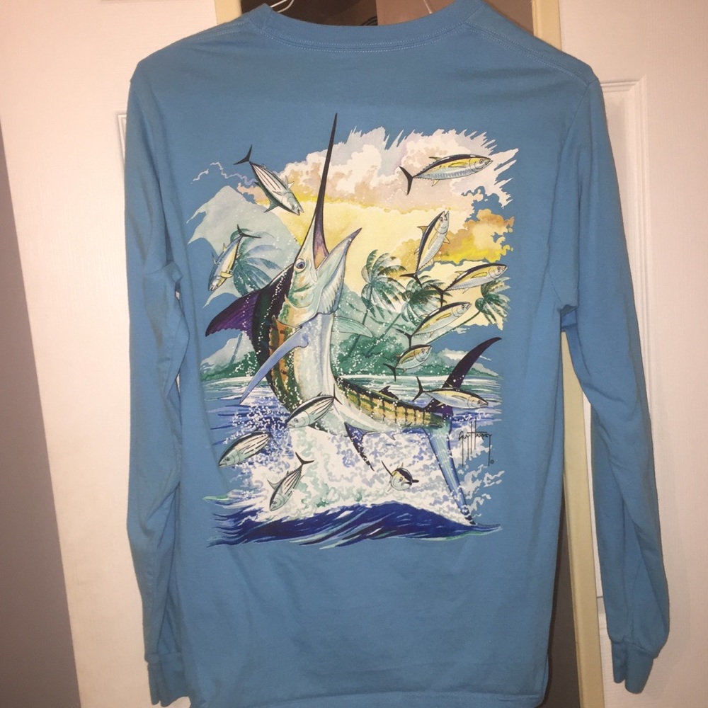 Guy Harvey Men's Long Sleeve Tee w/ Pocket